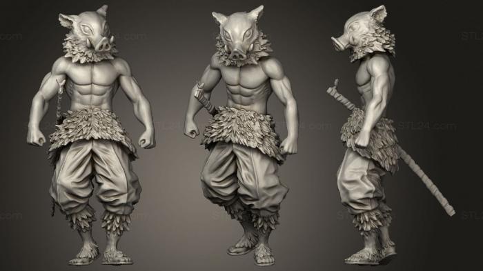 Figurines heroes, monsters and demons (INOSUKE, STKM_2751) 3D models for cnc